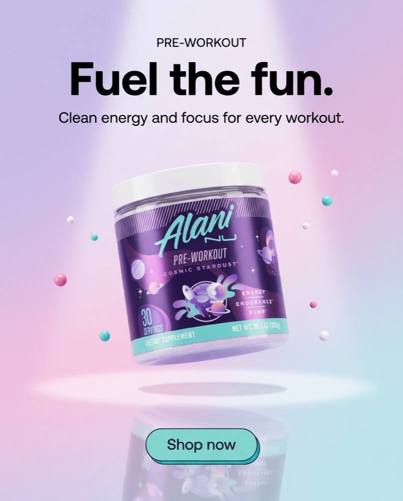 Alani Nu — Product hero concept ad