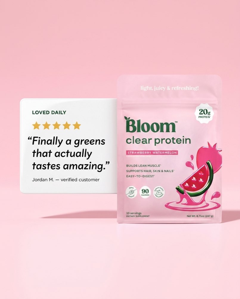 Bloom Nutrition — Review card concept ad