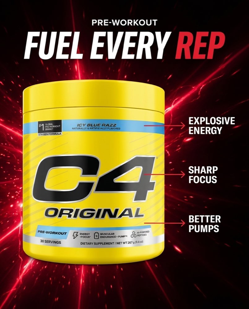 Cellucor C4 — Feature callout concept ad