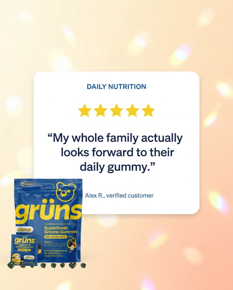 Gruns — Review card concept ad