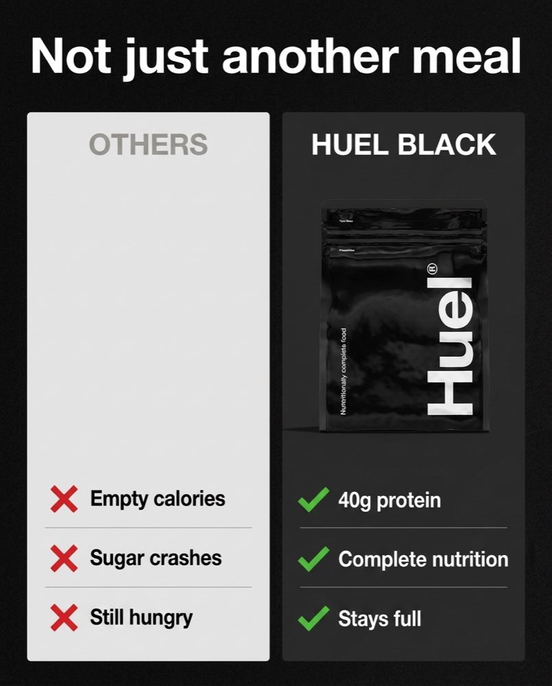 Huel — Us vs them concept ad
