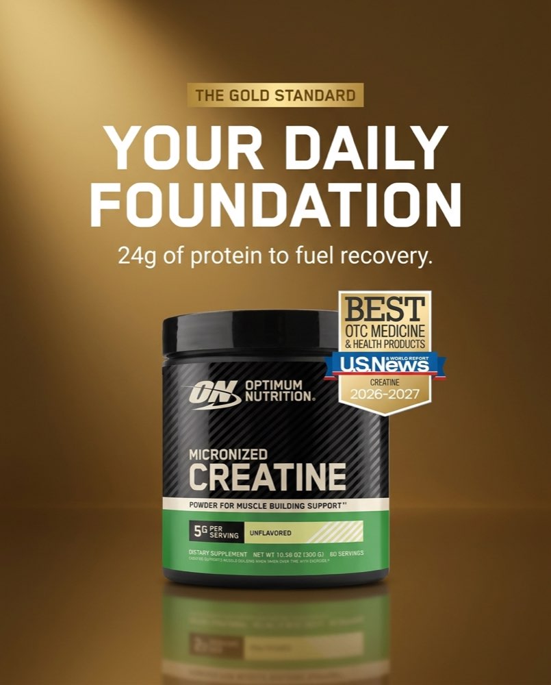 Optimum Nutrition — Product hero concept ad
