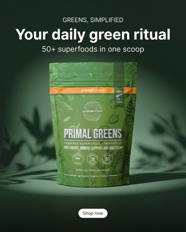Primal Harvest — Product hero concept ad