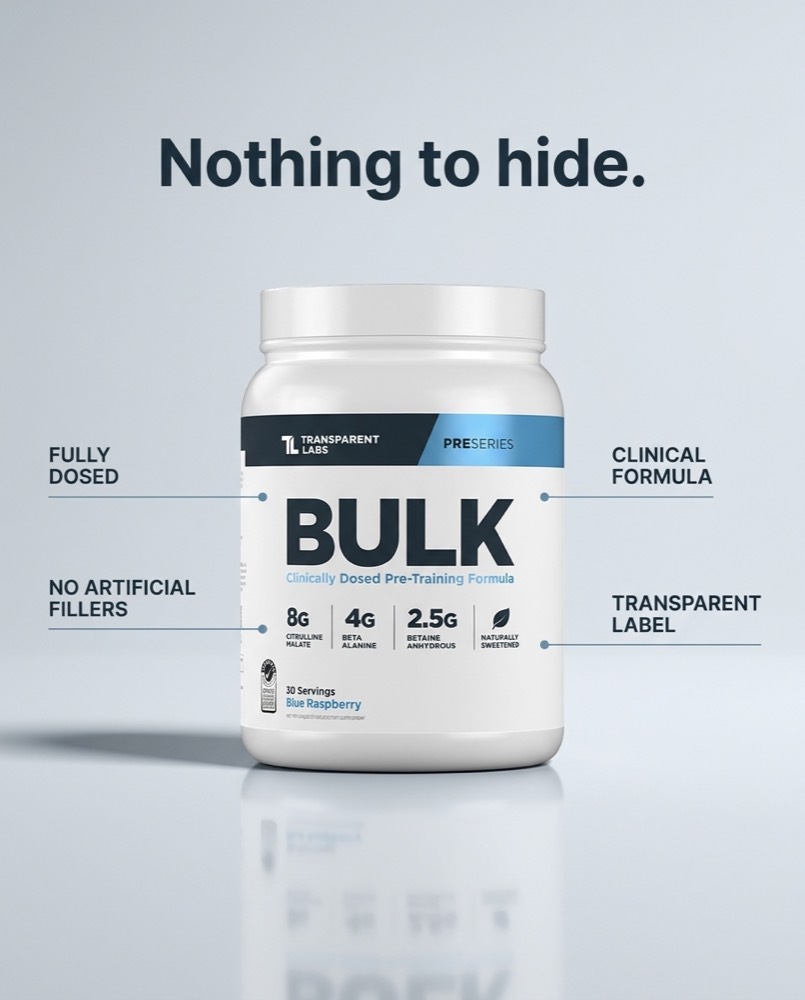 Transparent Labs — Feature callout concept ad